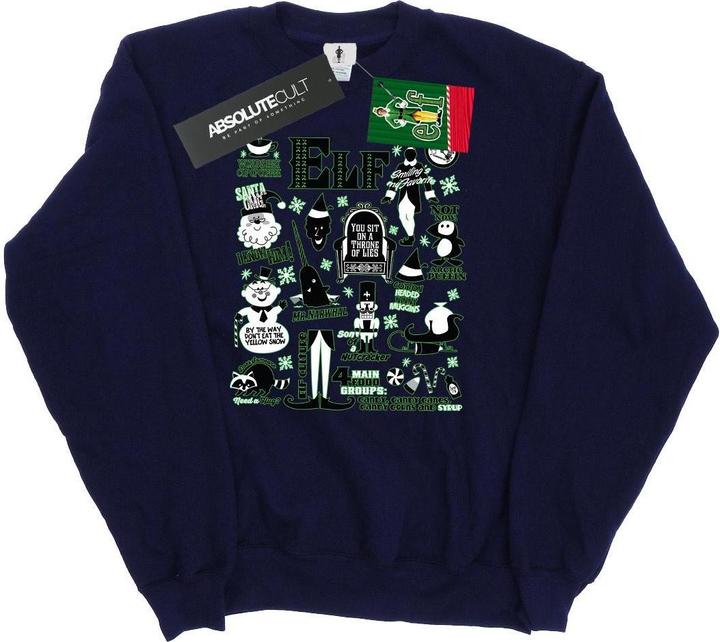 Elf Infographic Poster Sweatshirt (XL)