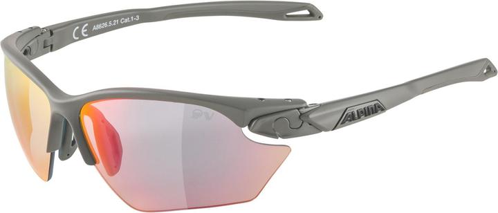 ALPINA SPORTS Twist Five HR S QV (Moon-grey matt, quattro varioflex mirror + rainbow)