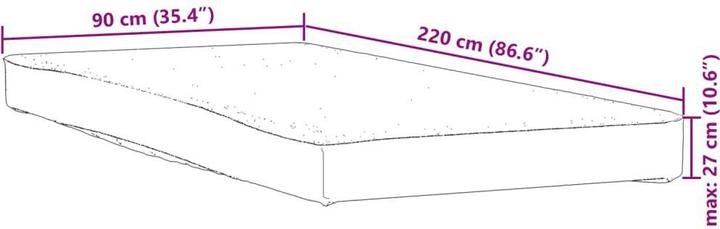 Produktbild VidaXL Matratzenschoner Matratzenauflage Matratzenschutz 90x190cm Wasserdicht (90 x 220 cm)