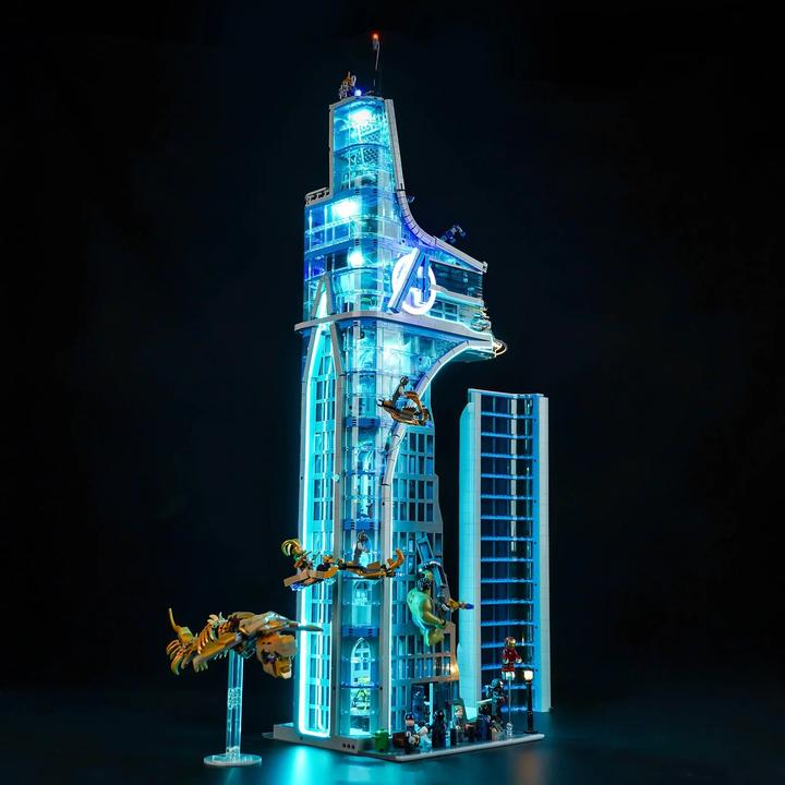 Actual product image BrickBling LED Licht Set für LEGO Avengers Tower (76269) inkl. Fernbedienung
