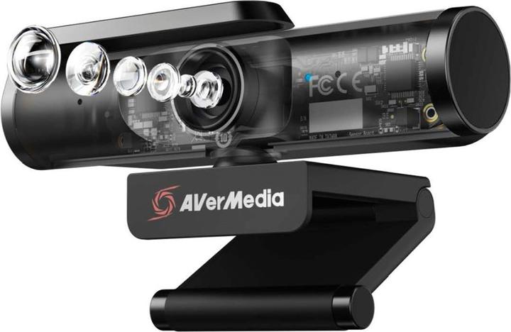 Actual product image AVerMedia PW513 Webcam 8 MP 3840 x 2160 pixels USB-C Black (8 Mpx)