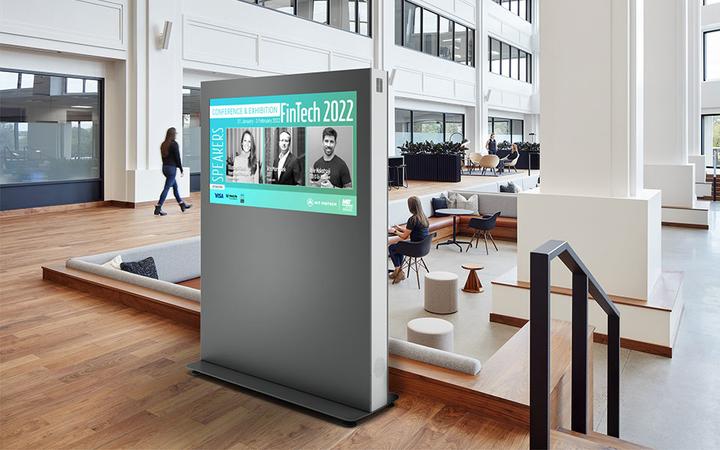 Produktbild DSS Indoor Stele Landscape, 55" Bildschirm, schwarz