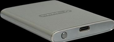 Produktbild Transcend ESD360C 1TB, USB 20Gbps Type C, Externí SSD disk (3D NAND flash), kompaktní rozměry, šedý (1000 GB)