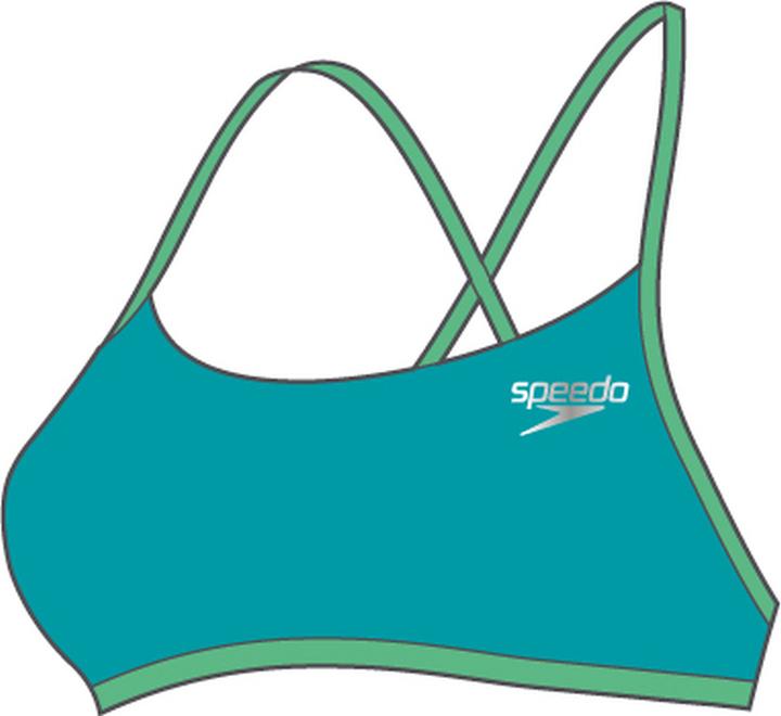 Speedo Solid Tie-Back Crop Top (W30/L34)