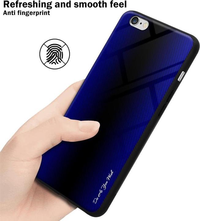 Productafbeelding Cadorabo TPU gestreepte glasplaat (Apple iPhone 6)