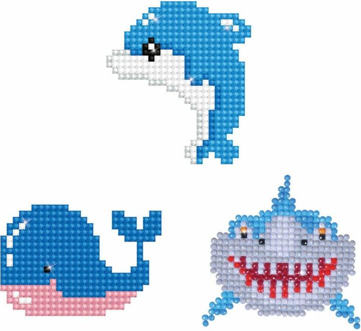 Produktbild Magni Diamond Dotz DTZ12-013 Diamond Dotzies Sticker Set Fische, 3 glitzernde Aufkleber zum Selbstgestalte