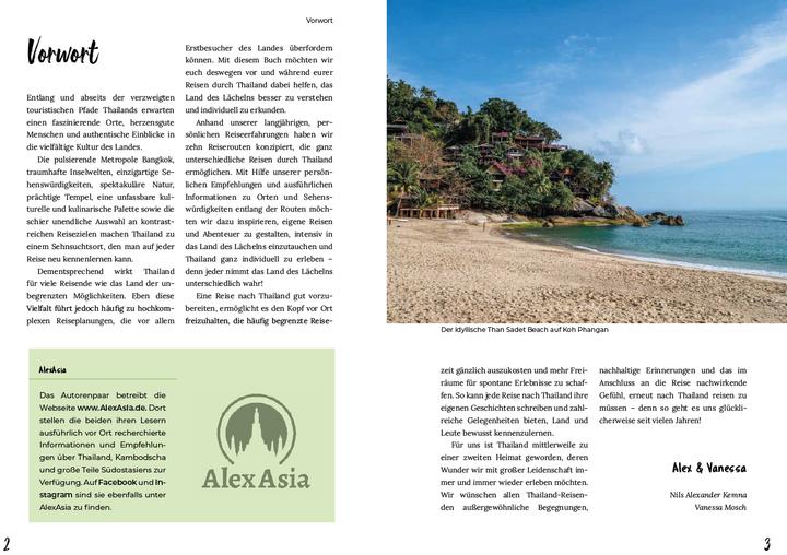 Valeurs nutritives et ingrédients Reiserouten durch Thailand: Reiseplanung, Highlights, Inspirationen (Allemand, Vanessa Mosch, Nils Alexander Kemna, 2024)