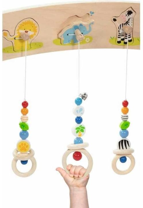 Actual product image Goki Baby-Fit Animal Voices Wild Animals, Grab and Play Trainer