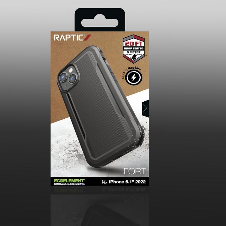 Actual product image X-Doria Raptic Fort Case iPhone 14 Case with Black MagSafe Armored Cover (Apple iPhone 14)
