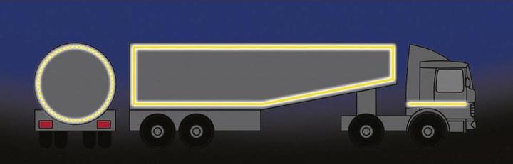 Actual product image 3M Reflective contour marking adhesive tape Diamond Grade UN ECE 04 (55 mm)