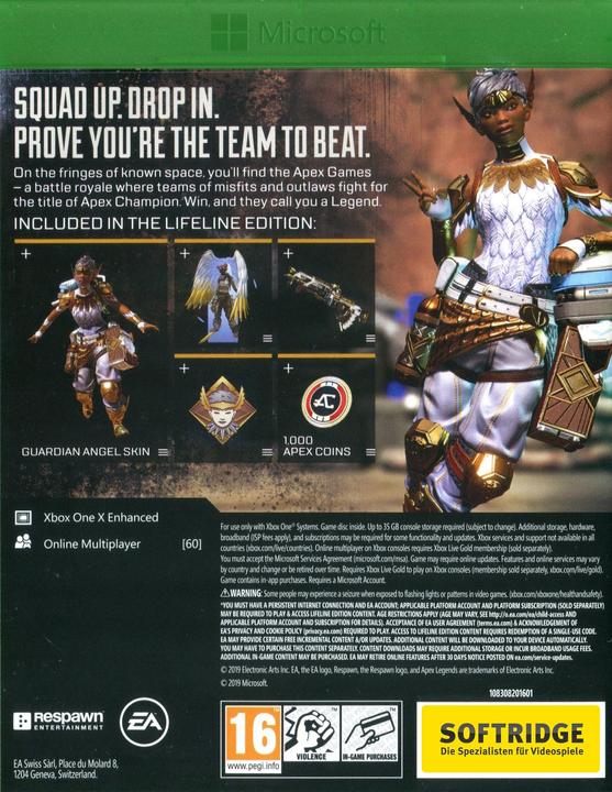 Image du produit EA Games Apex Legends - Édition Lifeline (Xbox Series X, Xbox One X, DE)