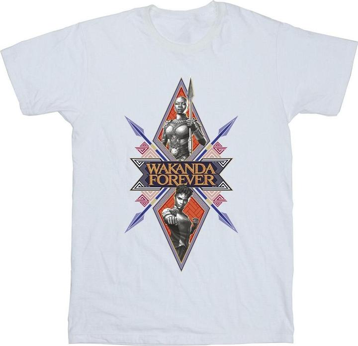 Wakanda Forever Tribal Spear Chest TShirt (XXL)
