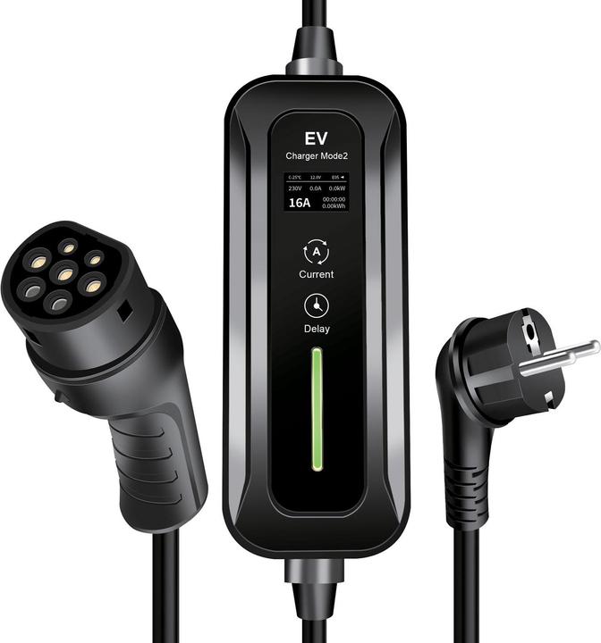 Produktbild LogiLink Mobile EV-Ladestation (Typ 2, 3.70 kW, 16 A, CEE 7/7)