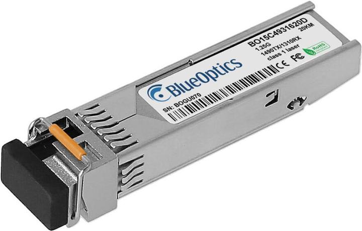 Actual product image BlueOptics Waystream SFP-1000BASE-BX-D compatible SFP BO15C4931620D