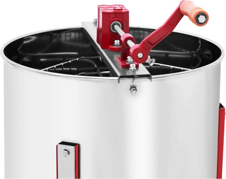 Actual product image Wiesenfield Hochwertige Honigschleuder Edelstahl Tangentialschleuder Handantrieb 3 Waben