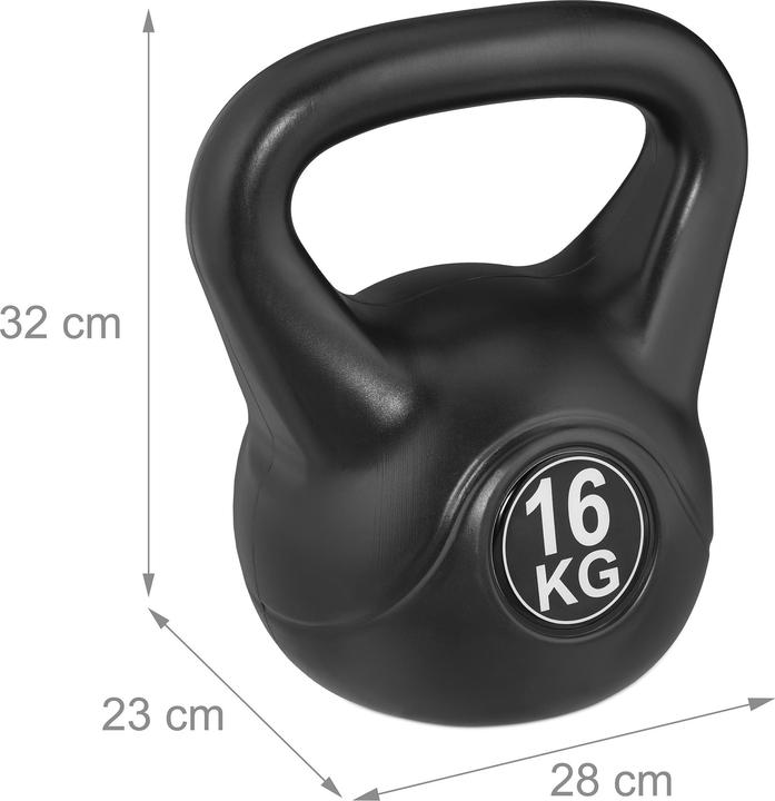 Actual product image Relaxdays kettlebell (1 x 16 kg)