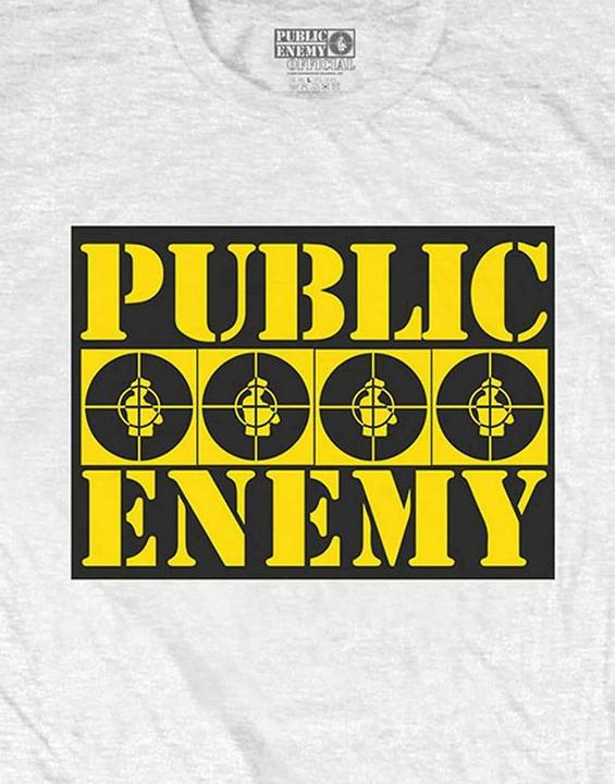 Produktbild Public Enemy TShirt mit Logo aus Baumwolle Erwachsene (S)