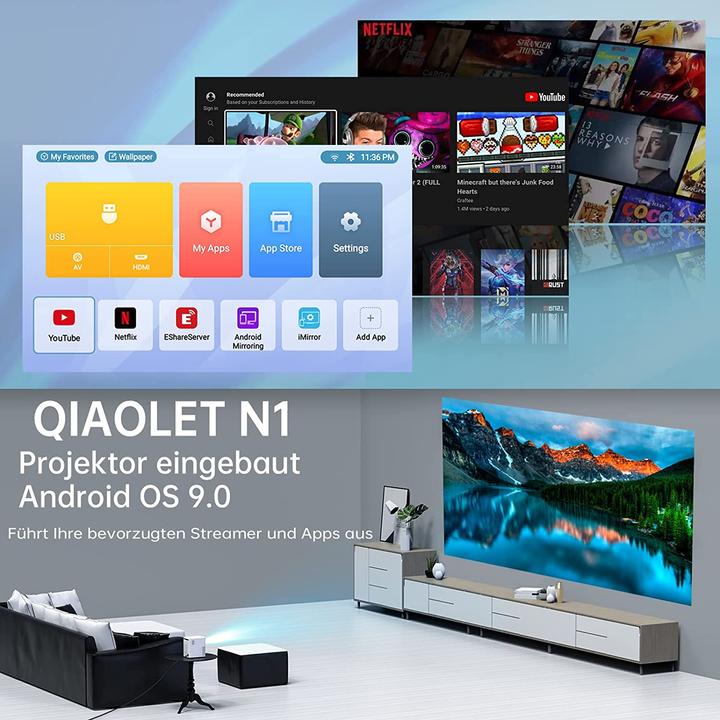 Produktbild Qiaolet Heimkino Beamer