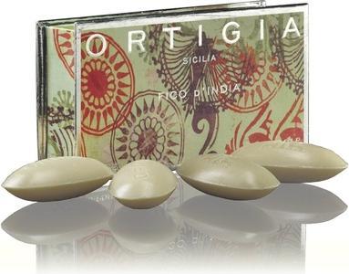 Actual product image Ortigia Sicilia Cactus Fig Soaps 40g - Pack of 4 (Soap lotion)