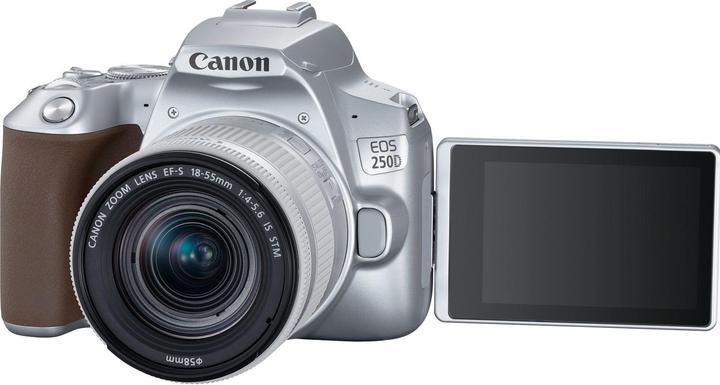 Actual product image Canon EOS 250D + EF-S 18-55mm f/4-5.6 IS STM (18 - 55 mm, 24.10 Mpx, APS-C / DX)