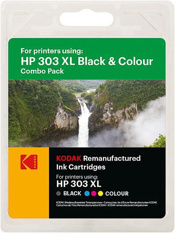 Image du produit Kodak 303xl 3yn10ae 1x12ml/1x10ml blk+col