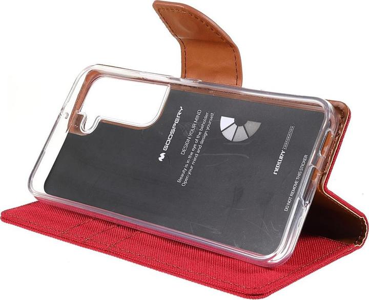 Image du produit Galaxy S22+ - Etui en cuir tissu rouge (Samsung Galaxy S22+)