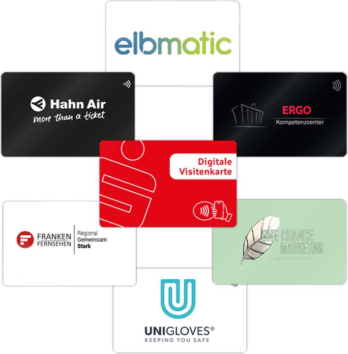 Produktbild wazzl personalisierbare Smartcard - Digitale Visitenkarte NFC