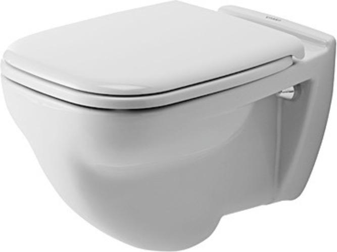 Produktbild Duravit Wand-WC D-CODE flach, 355x540mm HygieneGlaze weiss