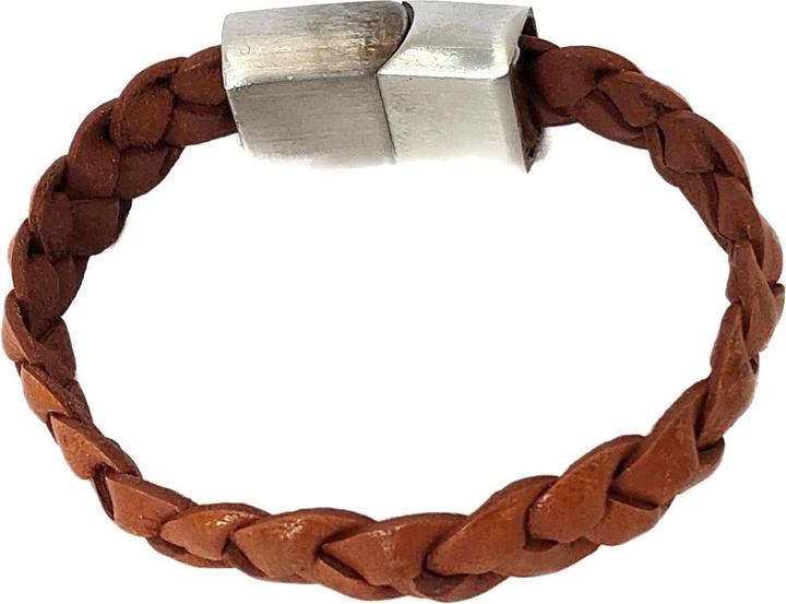 Thomss Lederarmband No.03 Little Kinder-/Jugendarmband Hellbraun mit Edelstahlverschluss (16.50 cm, Edelstahl, 100% Leder)
