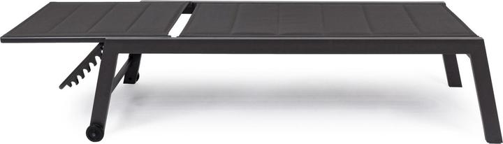 Produktbild Bizzotto Sonnenliege Hilde mit Rollen hoch LD30 anthrazit (200 cm)