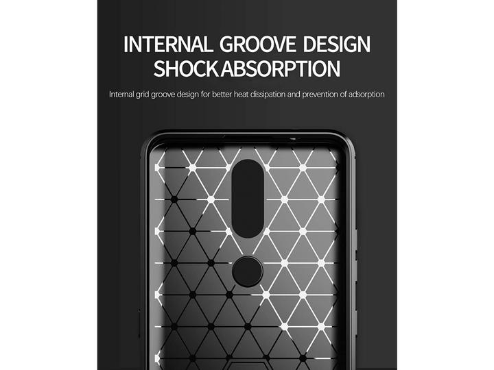 Produktbild Screenguard Nokia 2.4 Hülle Carbon Brushed Soft TPU (Nokia 2.4)