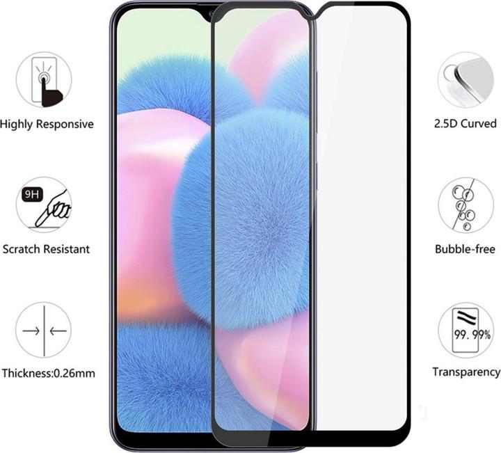 Produktbild Screenguard Samsung Galaxy A30s Full Screen Panzerglas Schutzfolie 2.5D 9H (1 Stück, Samsung Galaxy A30s)