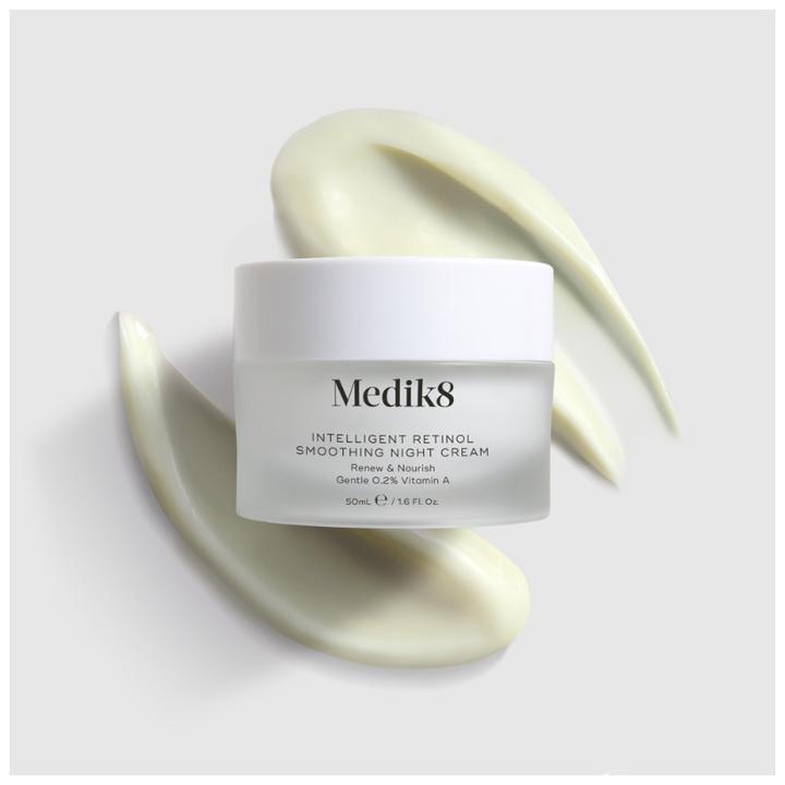 Actual product image Medik8 Intelligent Retinol Smoothing Night Cream with Renew and Nourish Vitamin A 50ml (Body cream, 50 ml)