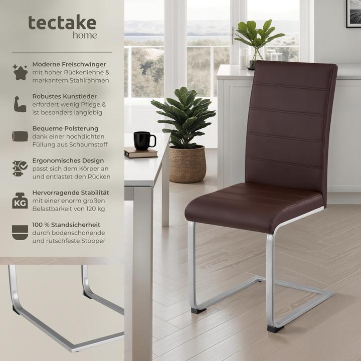 Produktbild tectake 6x Schwingstuhl