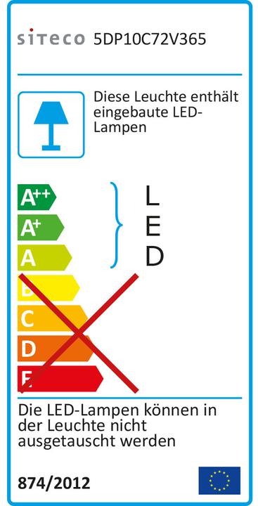 Energy Label Siteco 5DP10C72V365 (40 lm)