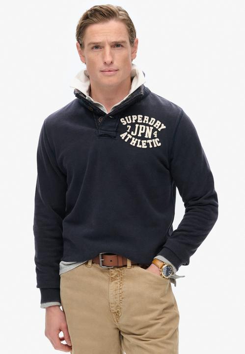 Actual product image Superdry Vintage Athletic Henley Jumper (M)