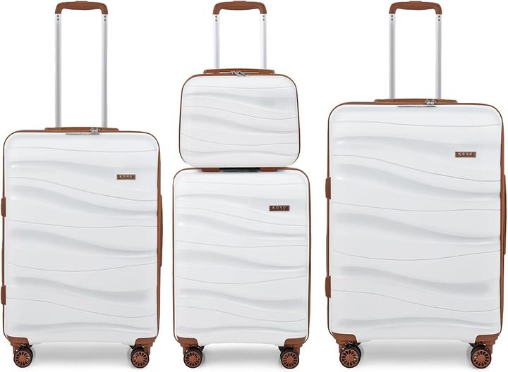 Actual product image Kono Hartschalenkoffer-Set mit Beautycase (4-teilig) (Hand luggage (up to 50 litres), M (50 - 90l), L (90 - 115l))