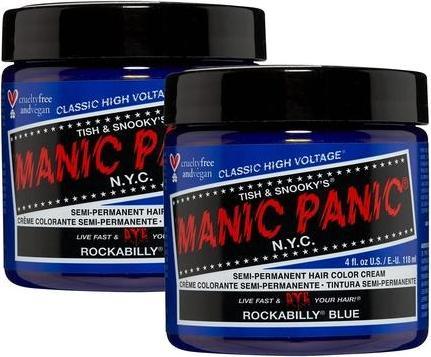 Immagine prodotto Skybound Rockabilly Blue Classic Creme Vegan Cruelty Free Tintura semi permanente per capelli blu 118ml (Blu Rockabilly)
