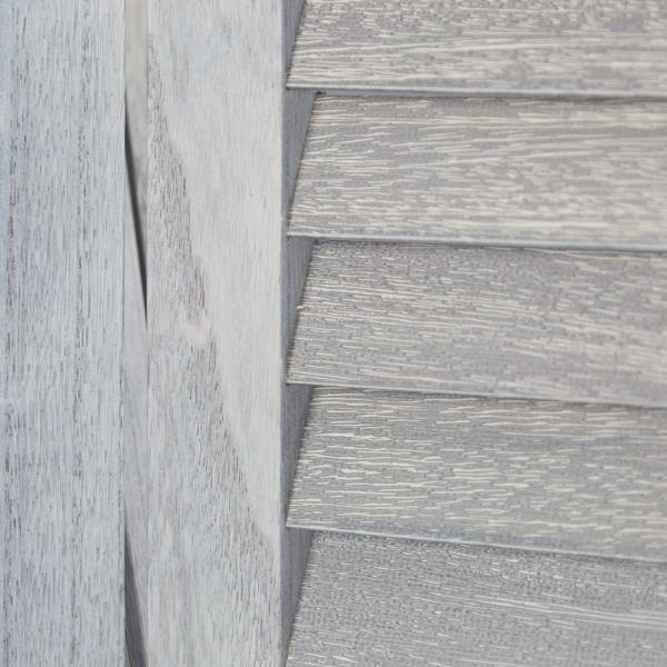 Produktbild Homestyle4u 3 fach Paravent Raumteiler Holz Trennwand spanische Wand Sichtschutz grau