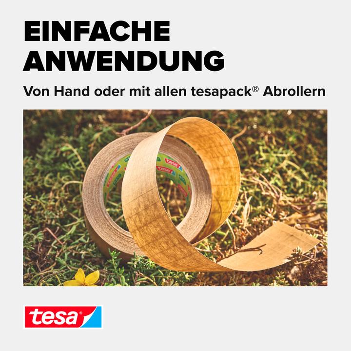 Produktbild tesa tesapack PAPER & ULTRA STRONG Packband, glasfaserverstärkt, aus FSC®-zertifizierten Rohstoffen (50 mm)