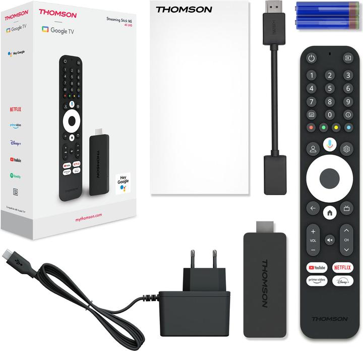 Actual product image Thomson Streaming USB stick: 4K UHD Google TV (8 GB, iOS 12)