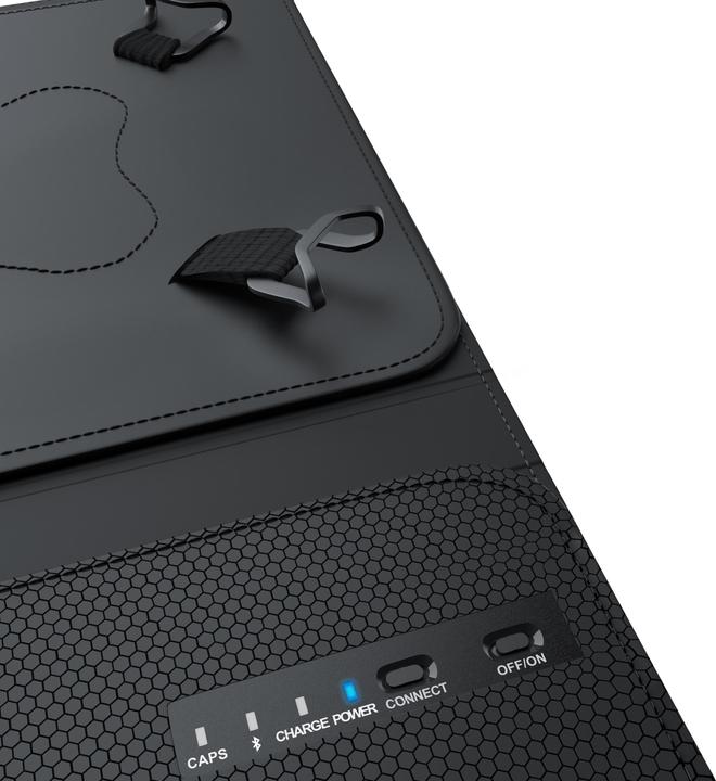 Produktbild Aplic Bluetooth Tablet Tastatur, Keyboard mit Kunststoffcase für 9-12" Tablets, magnetische Befestigung (DE, 9" - 12" Tablets)