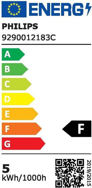 Energielabel Philips LED Reflector Koel Daglicht (GU10, 4.60 W, 390 lm, 1 x, F)