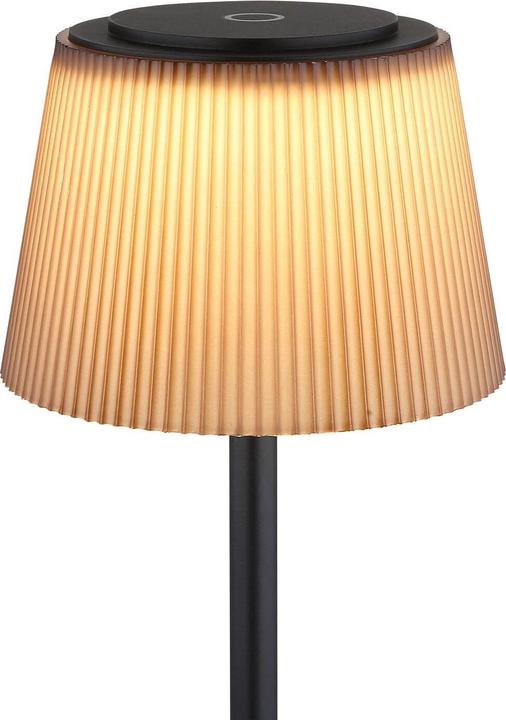 Actual product image Globo Gregoir LED floor lamp 4W CCT IP44 Black matt, metal Ø13cm 58434SB