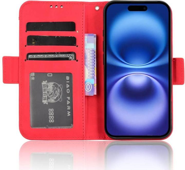 Actual product image Cover-Discount iPhone 16 - Case with many card slots (Apple iPhone 16)