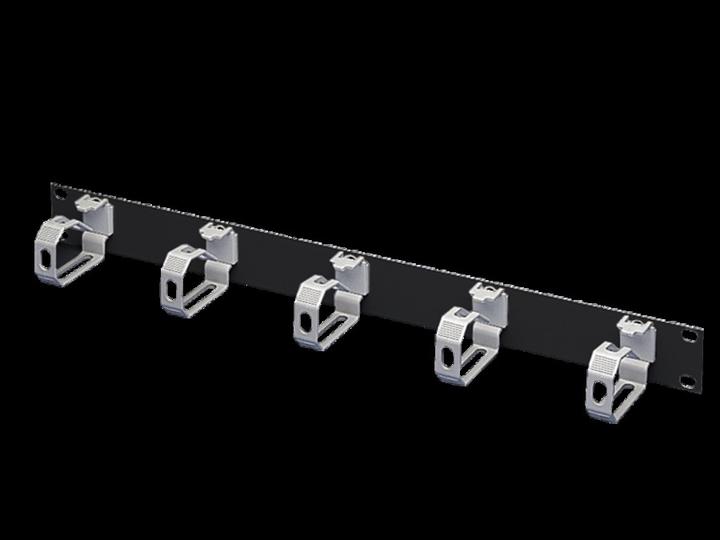 Image du produit Rittal cable management panel with vertical shunting rings, black ZWART RANGEERPANEEL 5 BEUGEL