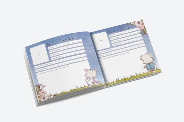 Actual product image Matz & Leni My Friends Book Album "Dog & Cat (21 x 21 cm)