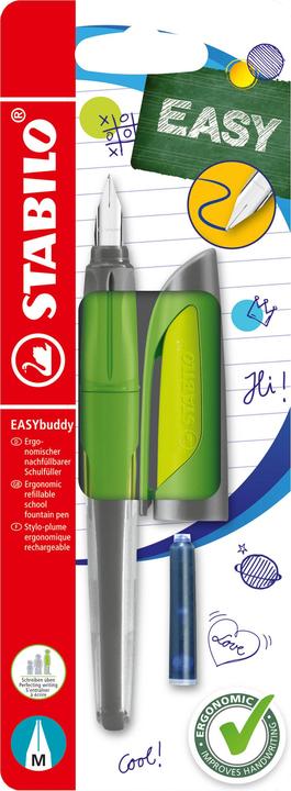 Actual product image STABILO EASYbuddy school fountain pen with standard nib (Green, 1 x)