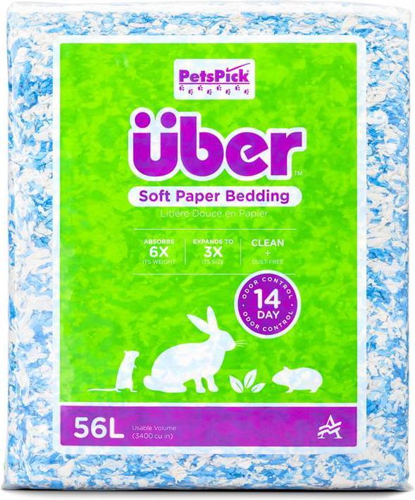 Über Soft Paper Bedding 56l Blue/White - (45066) (Bedding)