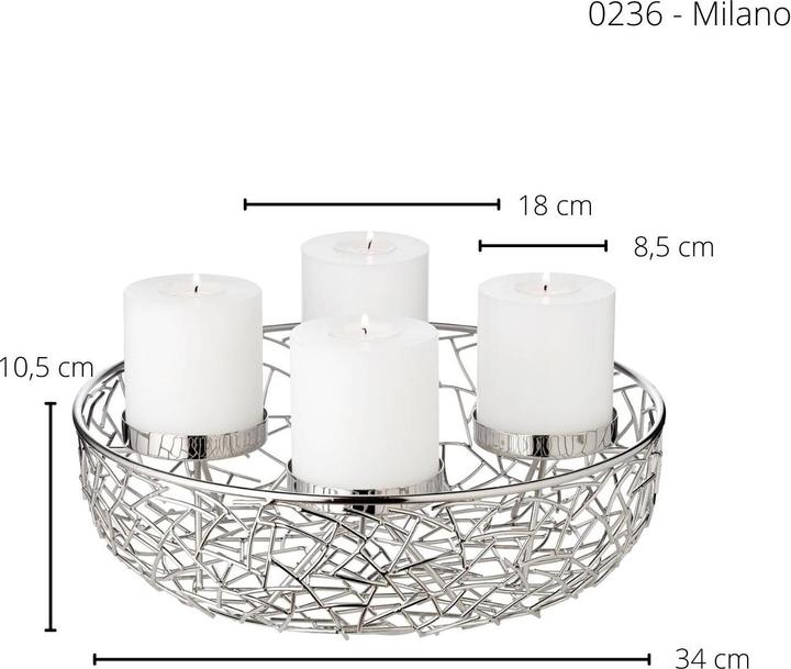 Produktbild Edzard Adventskranz Mno (34 x 34 x 10 cm)